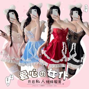 性感睡裙纯欲日系女仆cos装洛丽塔制服趣味睡衣连衣裙内衣免脱夏