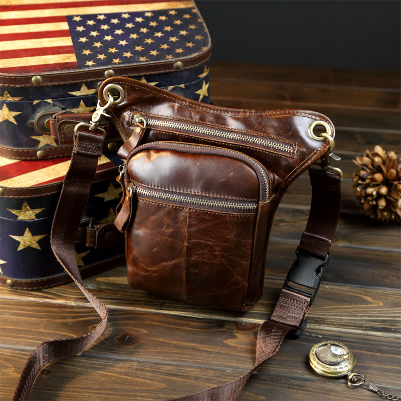 Mapiri Men's bag Waist pack cowhide Small bag Casual Bags The first layer Leg bag Retro phone Leather pursesin the Leather/Lady bags/Men's bag, Men's bags  category - from Buy2taobao.com to provide professional Taobao agent buy service