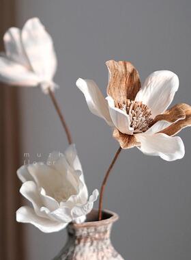 雪莲花手工干花客厅插花