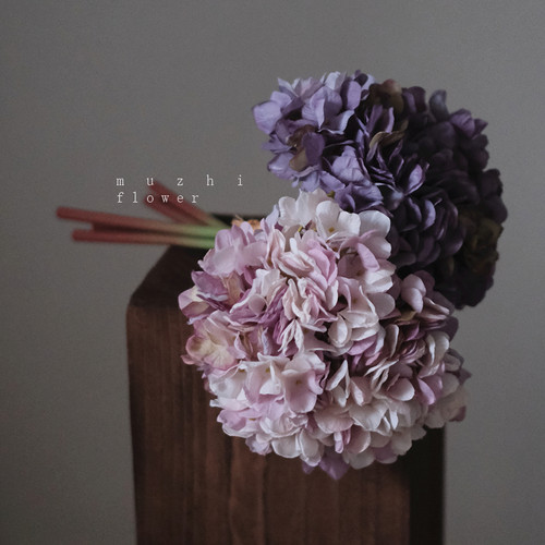 莫奈花园复古绣球仿真花束