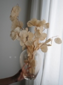 干花花束 客厅摆设ins天然真花高级玻璃花瓶轻奢摆件装 饰品永生花