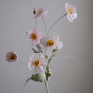 高级感逼真轻奢高端虞美人仿真花假花客厅餐桌插花花束家居饰品