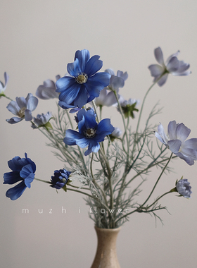 轻奢高端雏菊仿真花格桑菊波斯菊花束假花装饰摆放客厅插花绢花