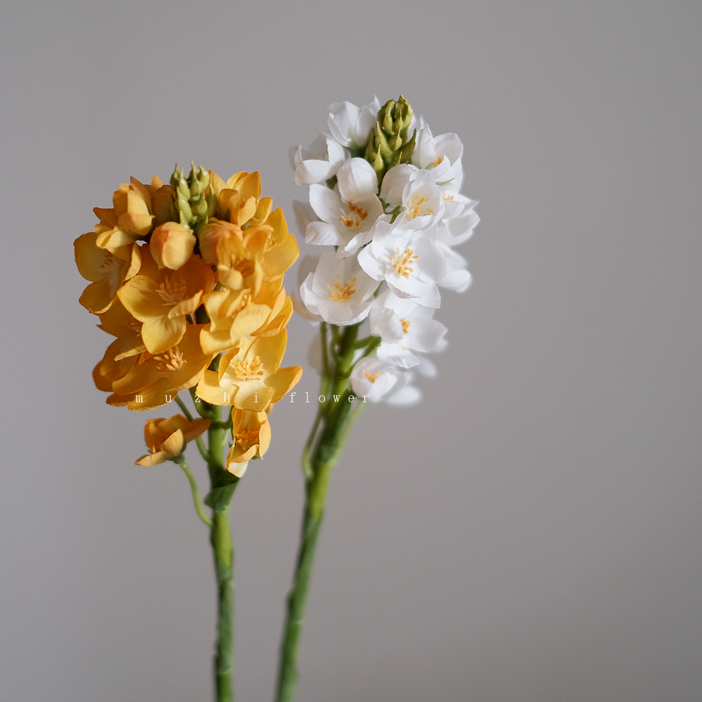 圣心百合轻奢高端仿真花客厅摆件白色小花逼真高级感花艺插花装饰