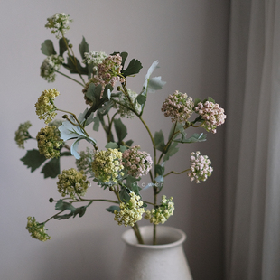 高级感逼真绿色绣球小手球雪球仿真花假花客厅餐桌装饰摆件插花