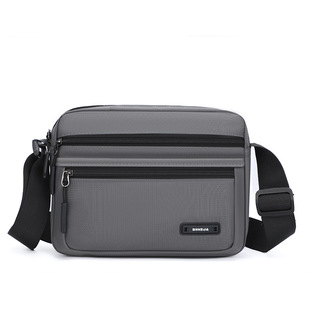 多口袋新款牛津布斜挎包男士户外休闲商务单肩包商务通勤小方包