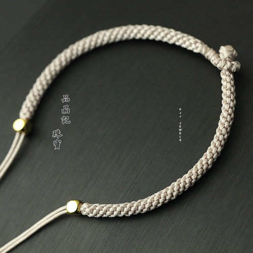 蜜蜡翡翠手工编织挂件绳子高档
