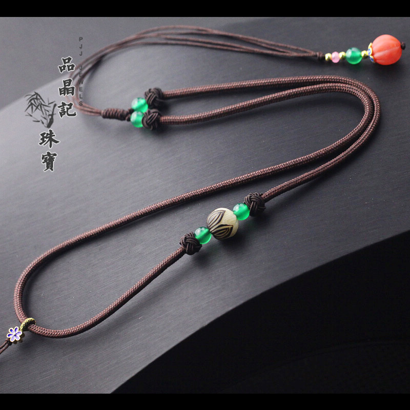 挂脖挂绳项链绳手工编织吊坠