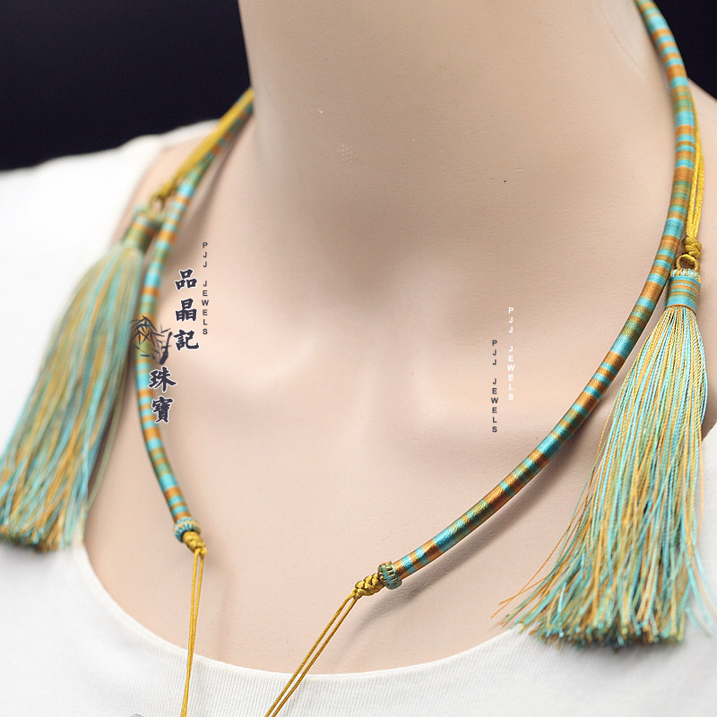 金银佛牌翡翠玉佩吊坠挂绳子