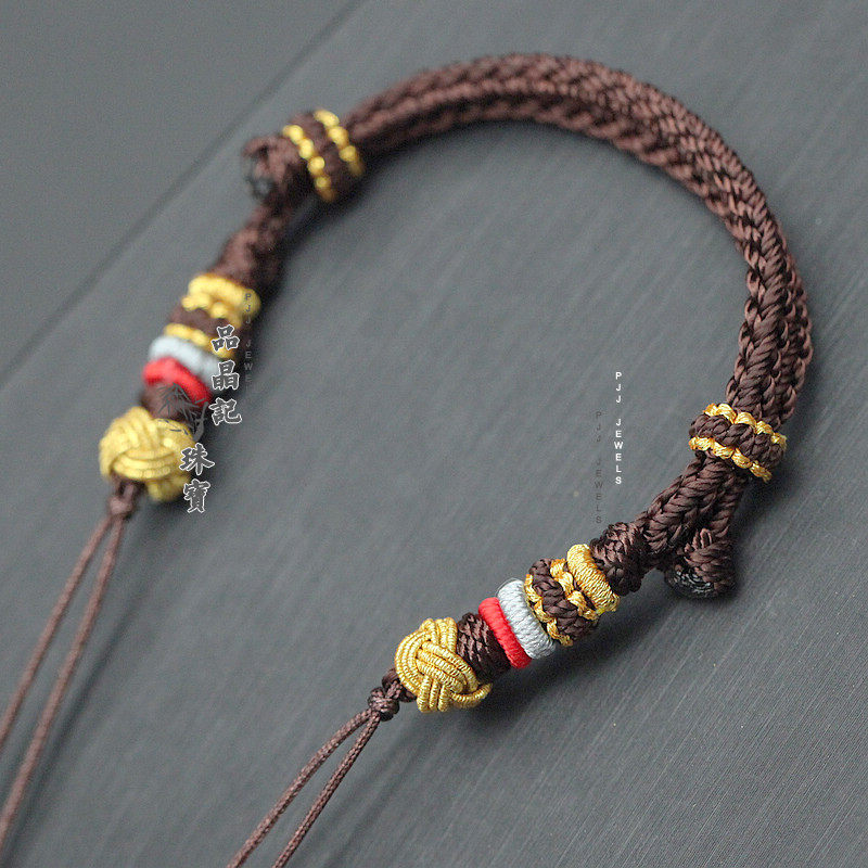 手工编织手绳手链diy半成品配件平安扣金镶玉天珠貔貅平安扣开口,饰品/流行首饰/时尚饰品新,手链,淘宝优惠券,粉丝福利购,淘宝优惠卷