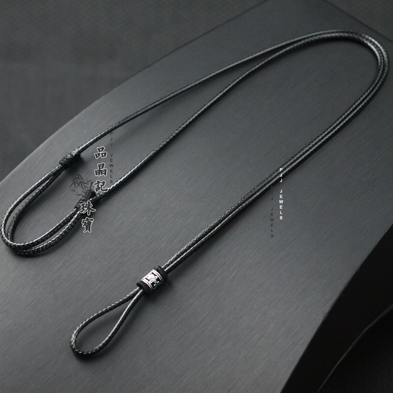 男女款百搭可调节免绑编织吊坠绳