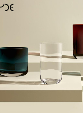 Nude努德土耳其进口水晶玻璃花瓶花器创意设计样板房摆件北欧风格