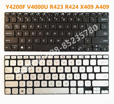 全新华硕 Asus Y4200F V4000U R423 R424 X409 A409笔记本键盘