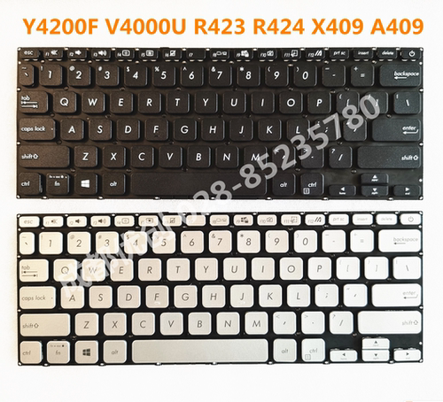 全新华硕 Asus Y4200F V4000U R423 R424 X409 A409笔记本键盘