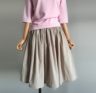 2020春装 日本贵牌原单松紧腰超大裙摆日单蓬蓬半身裙 上新外贸女装