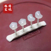 防过敏冰种翡翠玉石一体耳钉养耳棒星月耳饰原石睡觉不脱摘玉耳环