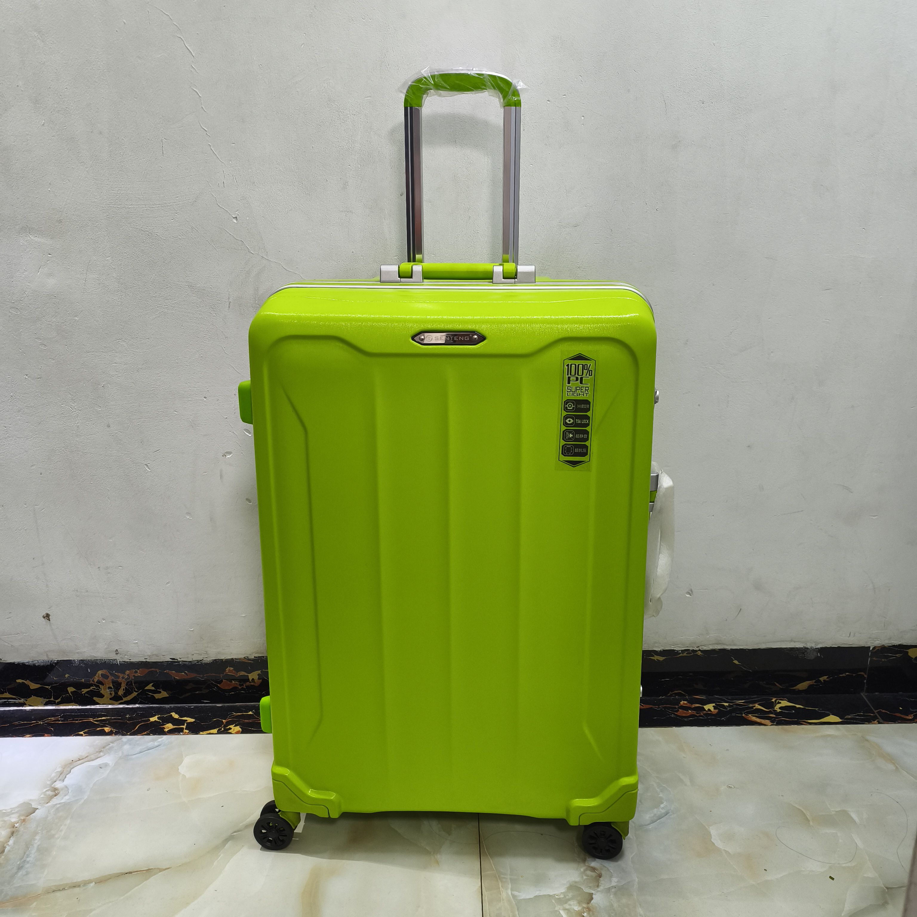 森腾拉杆箱时尚万向轮可扩展商务行李旅行箱30寸pc防摔铝合金框