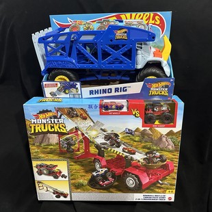 风火轮怪物大脚车怪兽收纳装载双层卡车可变形赛道儿童玩具礼物