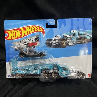 风火轮Hot 载运输卡车Rig合金儿童玩具小汽车伴手礼 wheels平板装