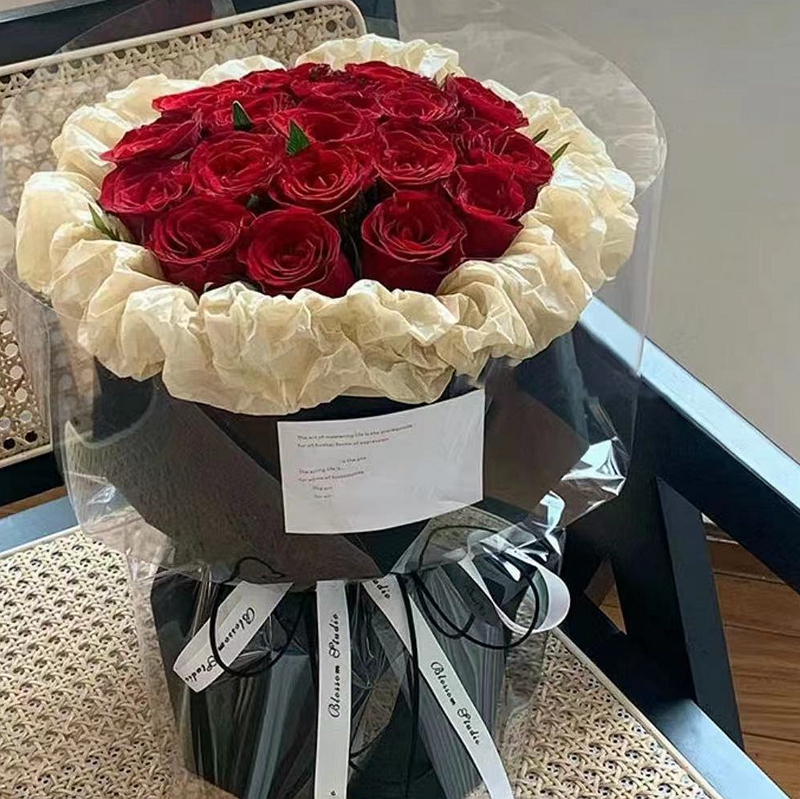 平安夜圣诞节红粉白香槟玫瑰洛阳同城鲜花速递生日女友老婆闺蜜