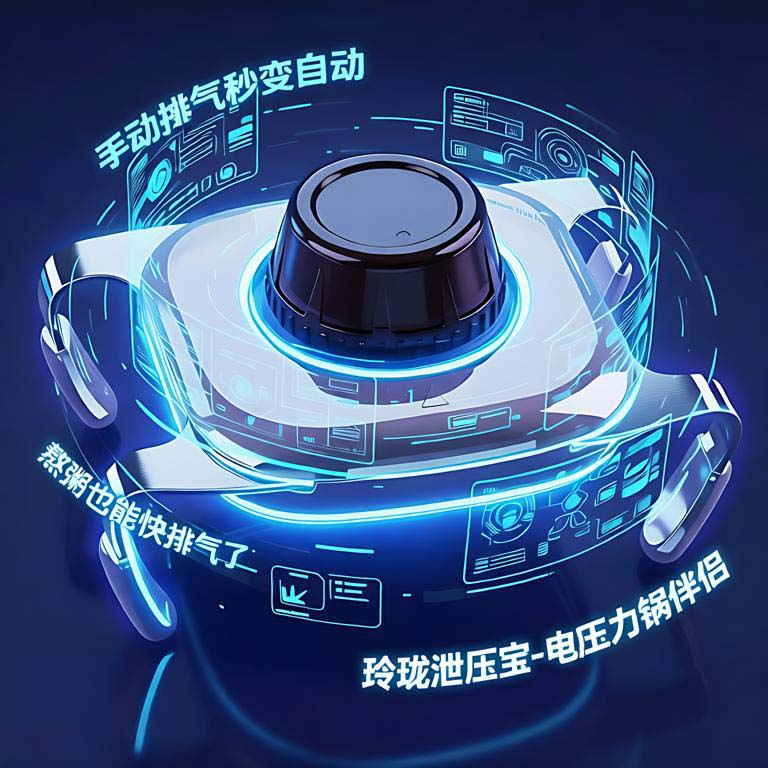 玲珑泄压宝电压力锅排气神器免按压调速防溢防喷溅免守锅全面适配