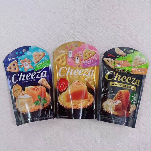 日本代购原装papi酱同款格力高glico芝士奶酪Cheeza三角饼 - 封面