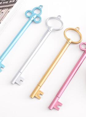 创意钥匙造型中性笔 创意文具黑色水笔签字笔可爱学生学习用品