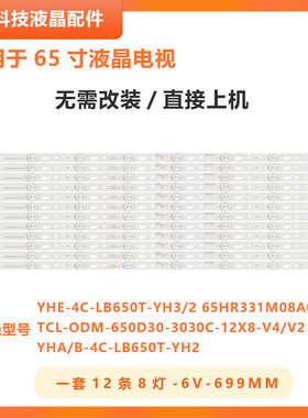 适用TCL L65E5800F D65F351 美乐65M82A背光灯条65HR331M08A0 V0