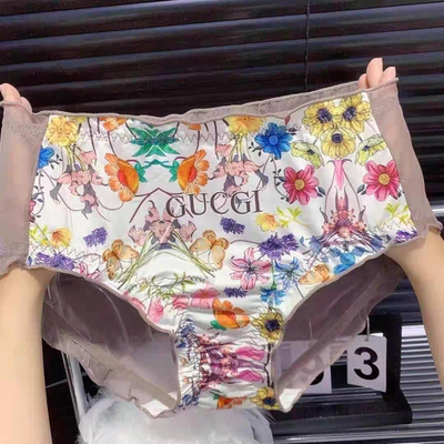 林梦雪25新款纯欲性感大码内裤女中高腰胖mm超轻薄透气网纱三角裤