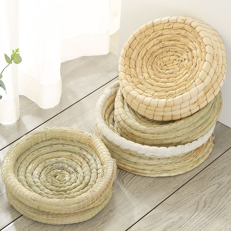 巢盆鸟窝抱窝鸽子蛋窝信鸽用品大帽子草窝小油草精品鸽窝草圈巢盆