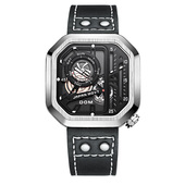 学生多功能运动全自动机械手表时尚 DOM腕表 新款 夜光生礼物正方形