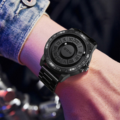 本命年新款 磁悬浮磁力运动时尚 防水情侣学生手表男女士十二时辰表