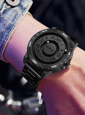 本命年新款磁悬浮磁力运动时尚防水情侣学生手表男女士十二时辰表