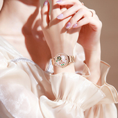 DOM腕表 名表高级感礼物 款 新款 红色表带女士手表全自动机械表女式