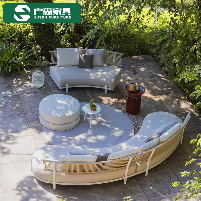 弧形户外沙发庭院藤编防雨防晒设计师售楼部别墅花园室外露天家具,住宅家具,户外沙发,淘宝优惠券,粉丝福利购,淘宝优惠卷