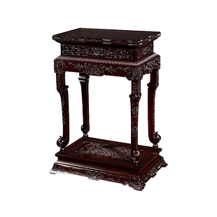 允典红木家具红酸枝巴里黄檀天香几中式重工雕花仿古边几全实木