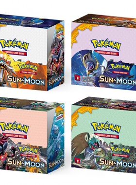 神奇宝贝卡片英文宠物小精灵宝可梦卡牌POKEMON增效盒Cards日月版