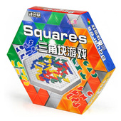 人气小乖蛋 儿童亲子益智玩具礼物 角斗士棋三角块游戏四人六角版