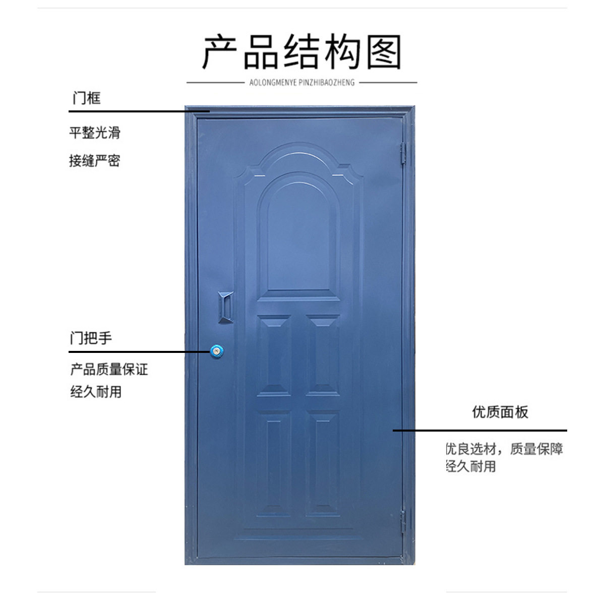 厂家现货小区工程储物间单板门 地下室储藏间简易铁皮单板门定 制