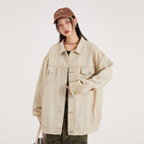 净版水洗翻领多口袋潮流牛仔夹克情侣款外套N601/P105，男装夹克，星座202-3