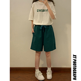 夏季水洗工装五分裤情侣潮流沙滩裤中腰短裤K2202/P50，男装牛仔裤，星座202-3