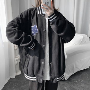 中性棒球领简约男女同款夹克上衣外套JK328/P90 138图片