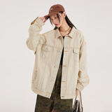 净版水洗翻领多口袋潮流牛仔夹克情侣款外套 N601 / P105,男装夹克,星座202-3,四季星座 净版水洗翻领多口袋潮流牛仔夹克情侣款外套 N601 / P105,男装夹克,星座202-3,四季星座