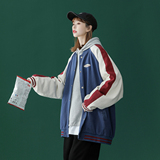 青春撞色棒球服潮流情侣字母夹克上衣9106/P95/148，男装夹克，星座202-3