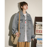 24款新款水洗牛仔中性潮流衬衫夹克N22/P98，男装夹克，星座202-3