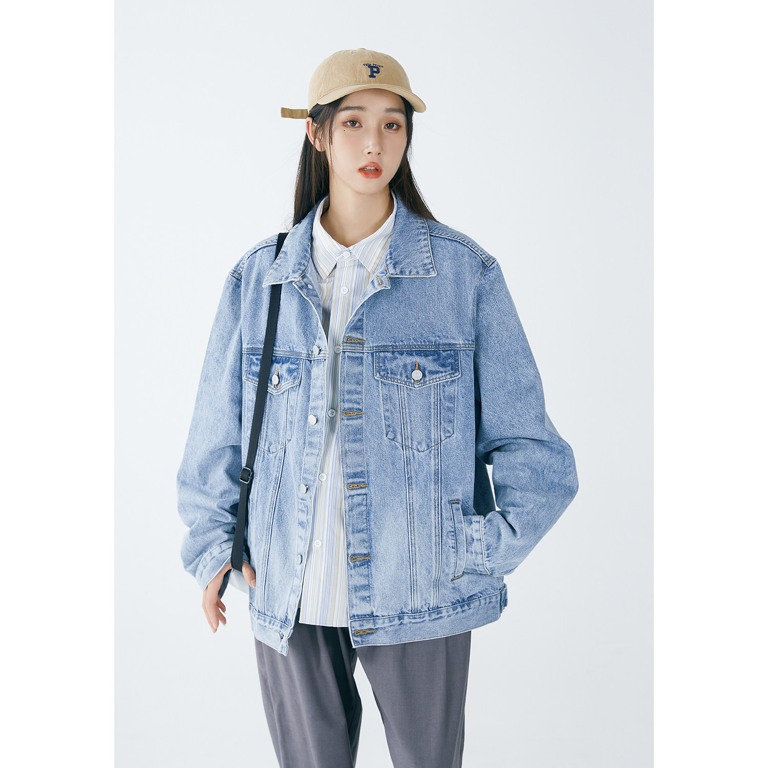 秋季水洗牛仔字母毛巾料刺绣潮流牛仔情侣外套N607/P110,女装短外套,星座202-3