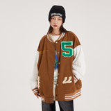 字母水洗毛巾料刺绣棒球服夹克情侣外套976/P100，男装夹克，星座202-3