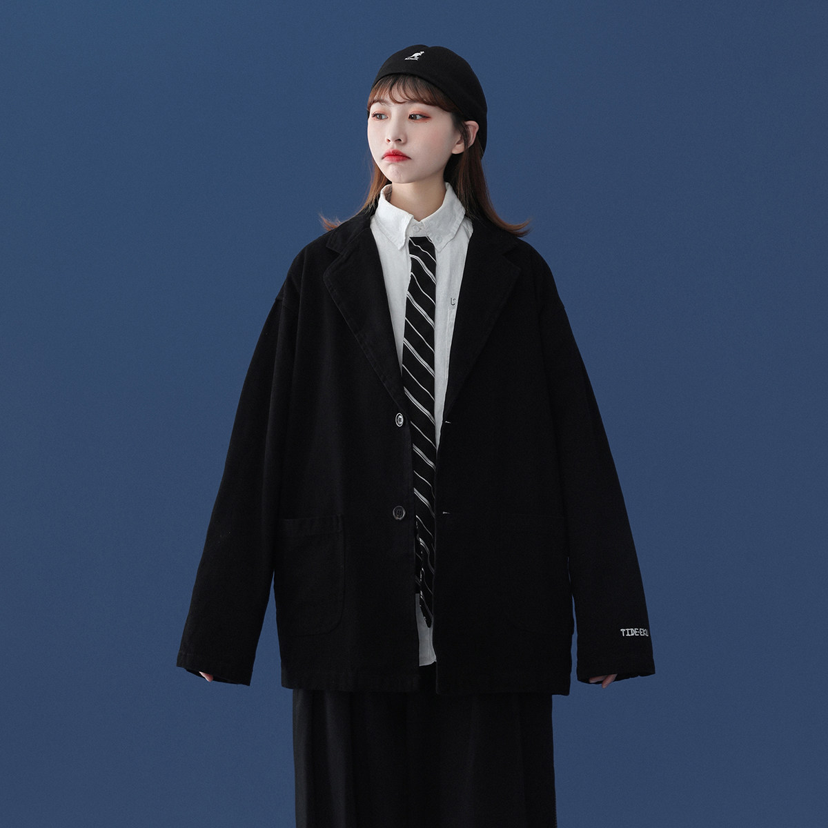 字母刺绣西装纯棉情侣休闲西服9001/P95/档口大货,男装西服套装,星座202-3