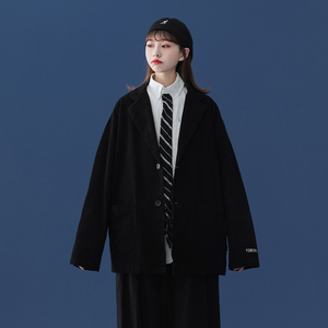 字母刺绣西装纯棉情侣休闲西服 9001/P95 /档口大货图片