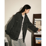 净版水洗翻领多口袋潮流牛仔夹克情侣款外套N601/P105，男装夹克，星座202-3